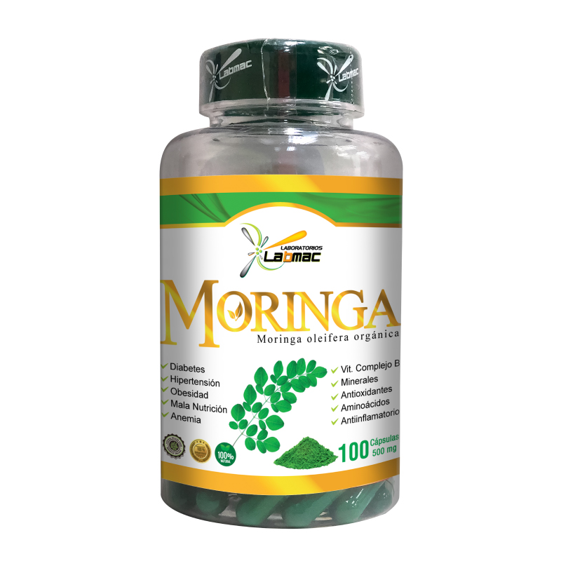 Moringa 100 Cápsulas - Vitaminas Del Ecuador - Mayorista De Vitaminas